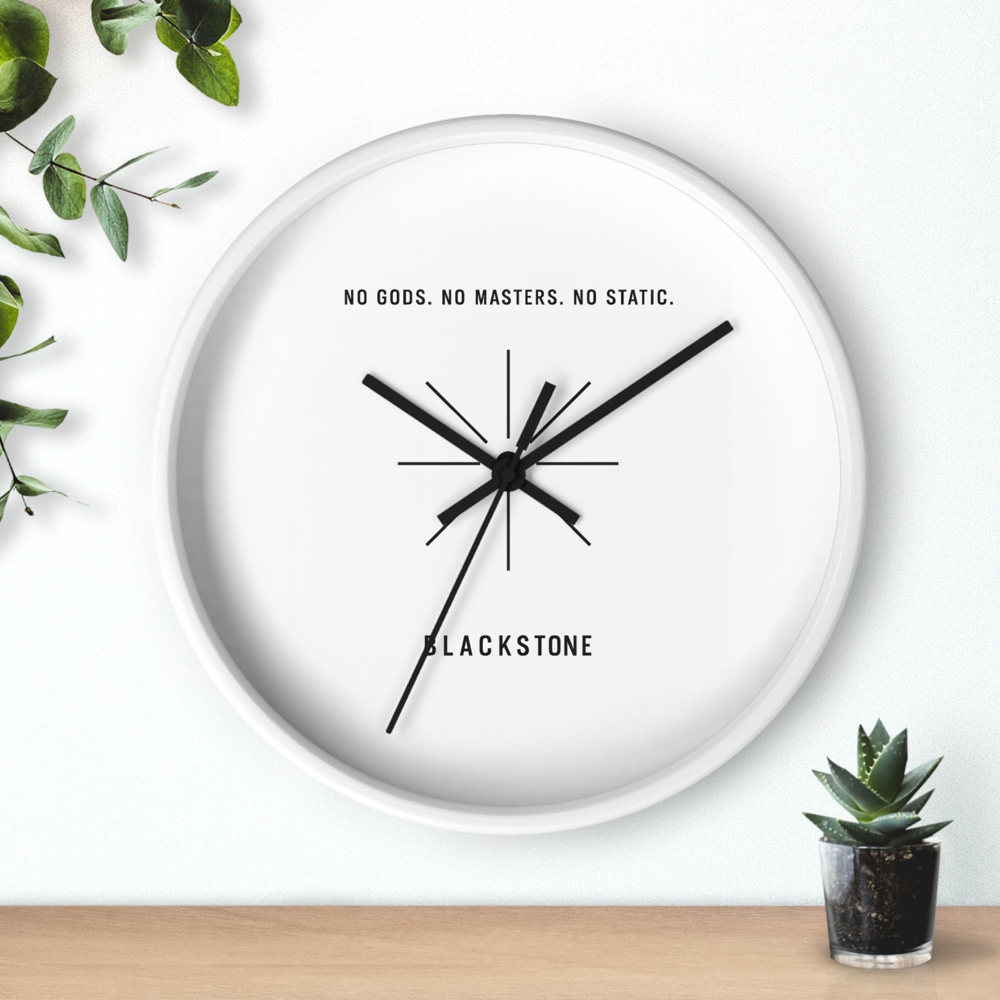 Inspirational Wall Clock - Modern Home Decor - Unique gift for Him