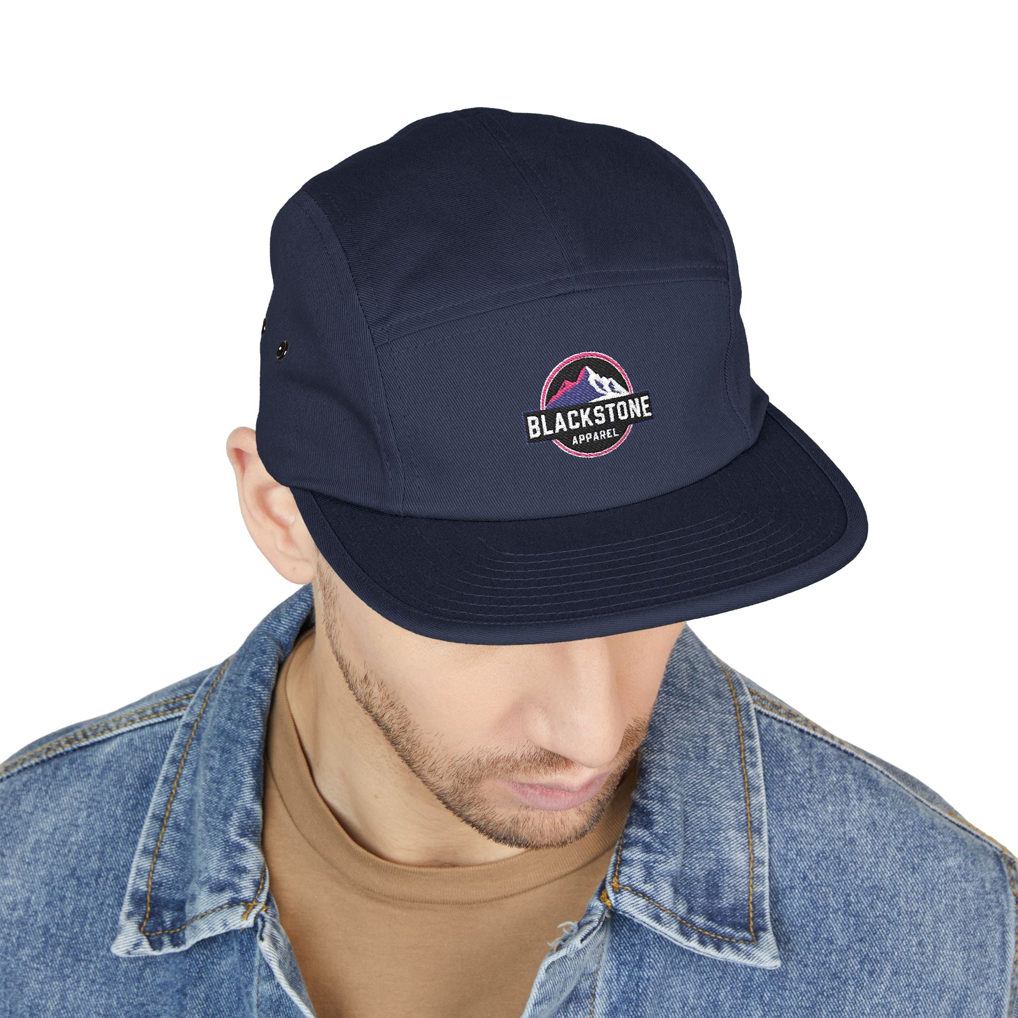 Embroidered 5 Panel Cap - Stylish Hat for Adventurers, Perfect Gift for Outdoor Lovers, Casual Wear, Hiking, Camping, Everyday Fashion
