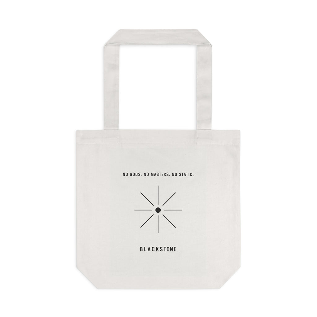 Blackstone's White Cotton Tote Bag - Inspirational Eco-Friendly Carryall, Perfect for Everyday Use, Shopping, Gift Giving, Outdoor Adventures