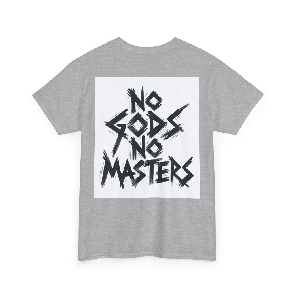 Rebellious Unisex Tee - No Gods No Masters Graphic