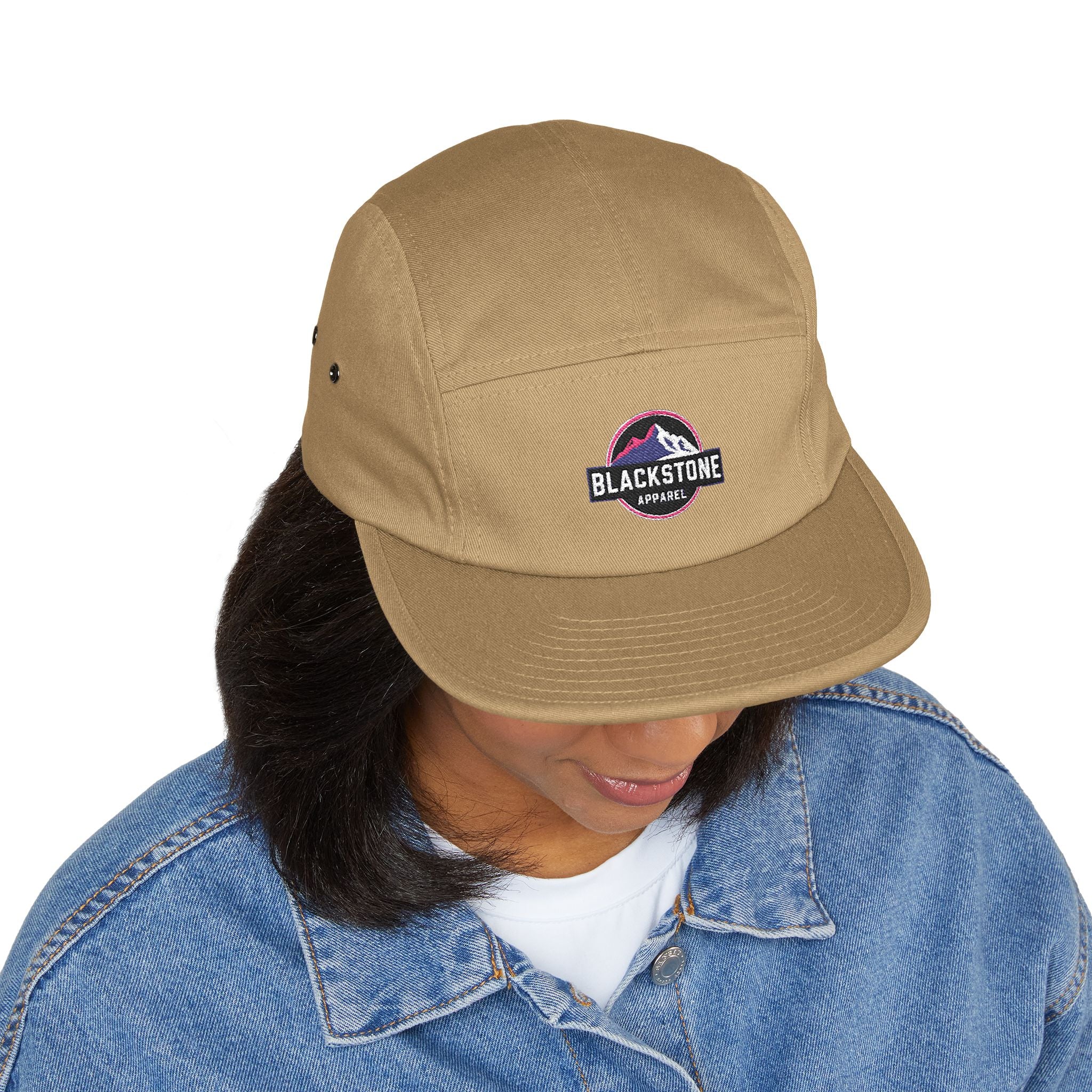Embroidered 5 Panel Cap - Stylish Hat for Adventurers, Perfect Gift for Outdoor Lovers, Casual Wear, Hiking, Camping, Everyday Fashion
