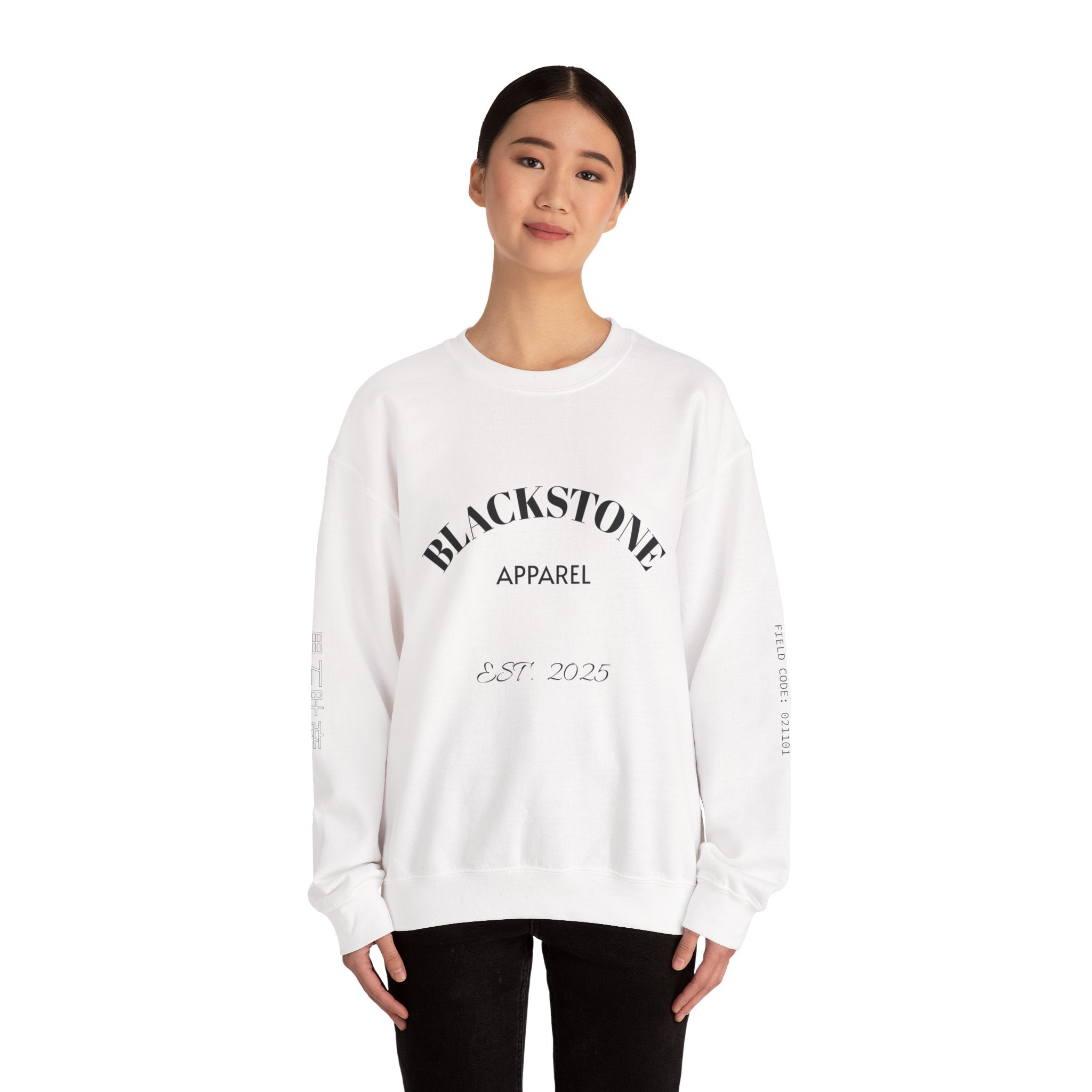 Stylish Crewneck Sweatshirt, Cozy Blackstone Apparel, Gift for Her, Streetwear Fashion, Casual Outfit