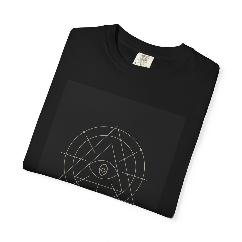 Ghost Frequency Unisex Garment-Dyed T-shirt, Halloween Shirt, Spooky Graphic Tee, Paranormal Clothing, Haunted Apparel