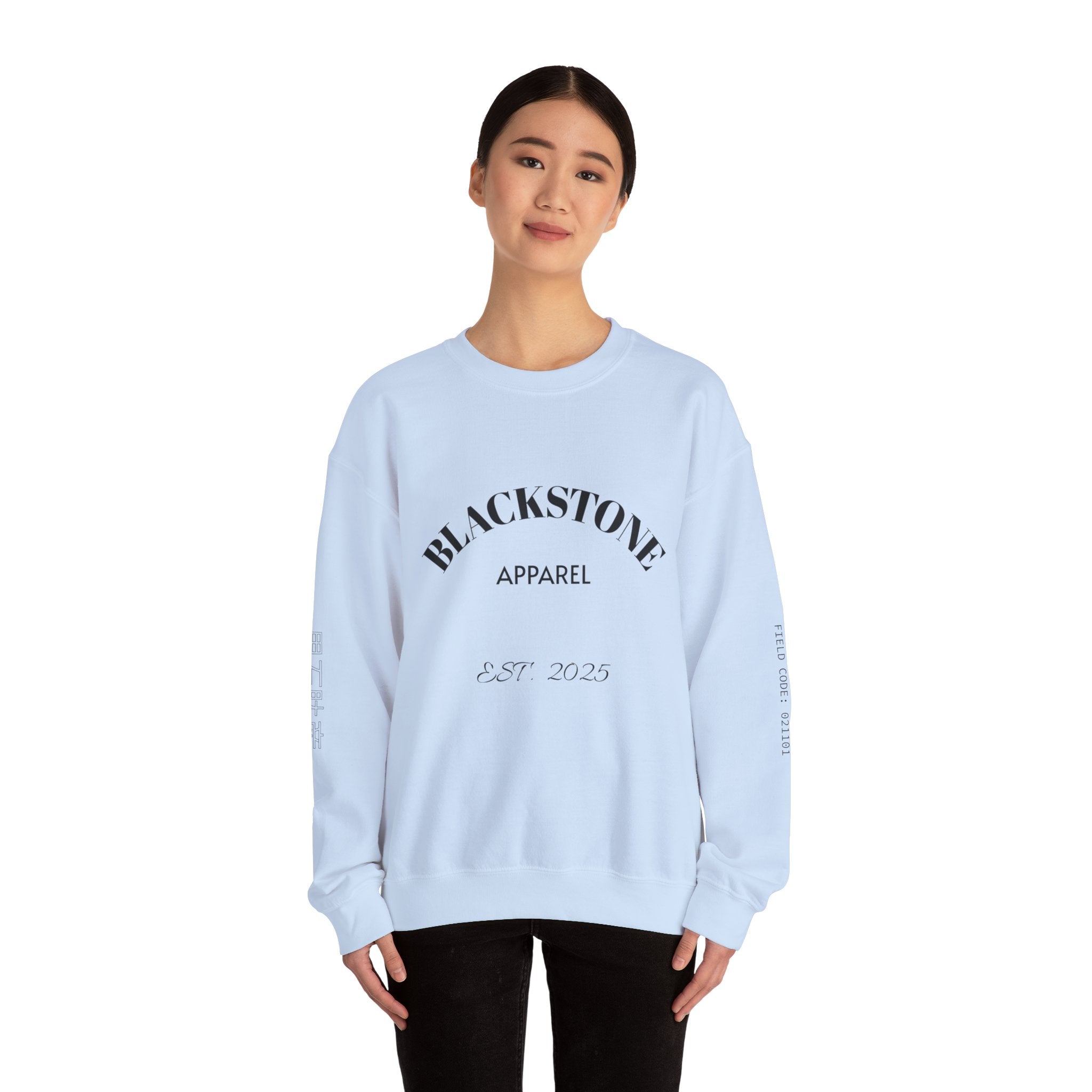 Stylish Crewneck Sweatshirt, Cozy Blackstone Apparel, Gift for Her, Streetwear Fashion, Casual Outfit