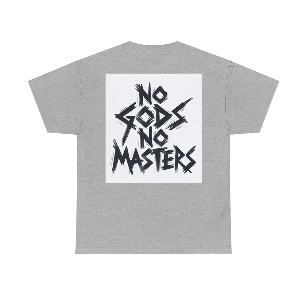Rebellious Unisex Tee - No Gods No Masters Graphic