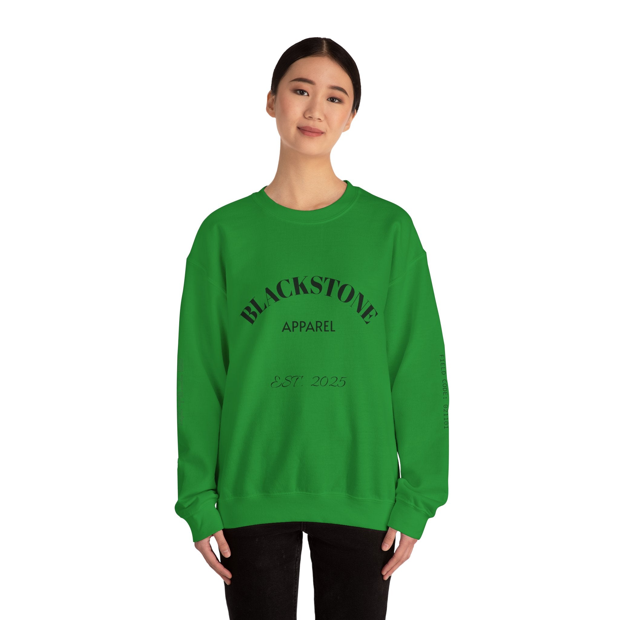 Stylish Crewneck Sweatshirt, Cozy Blackstone Apparel, Gift for Her, Streetwear Fashion, Casual Outfit