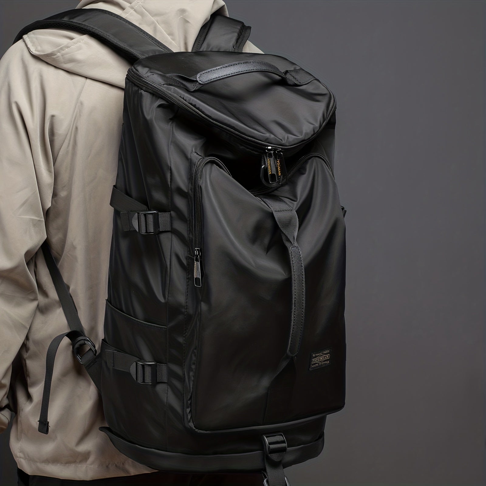Travel Sports Backpack with Shoe Compartment-4